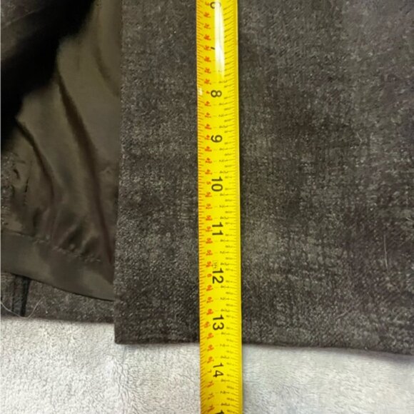 Holt Renfrew Collection Grey 100% Wool Pencil Maxi Business Skirt - Picture 15 of 15